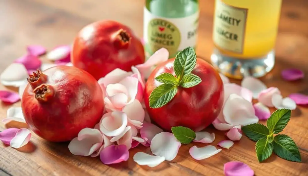 Pomegranate Rose Mocktail Ingredients