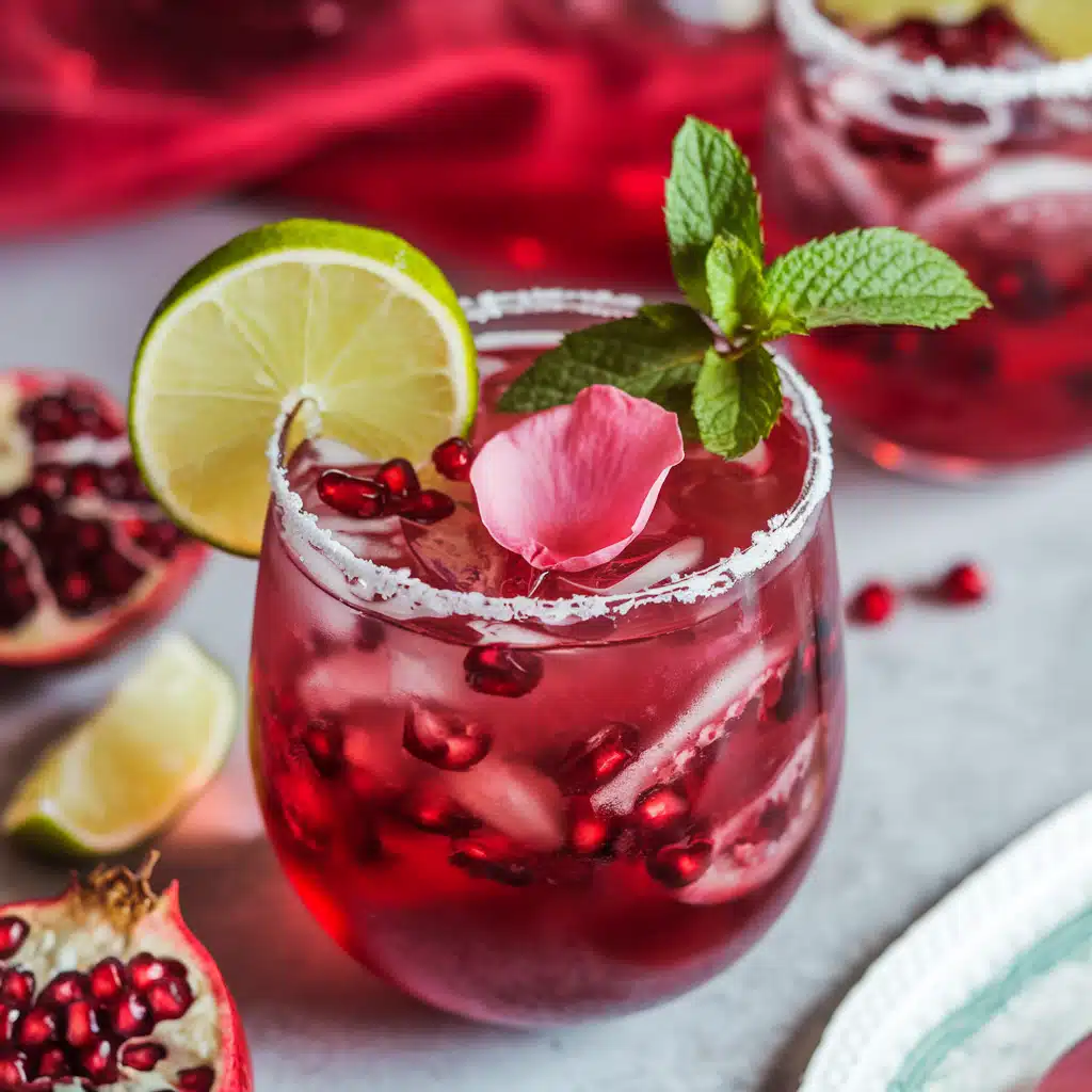 Pomegranate Rose Mocktail