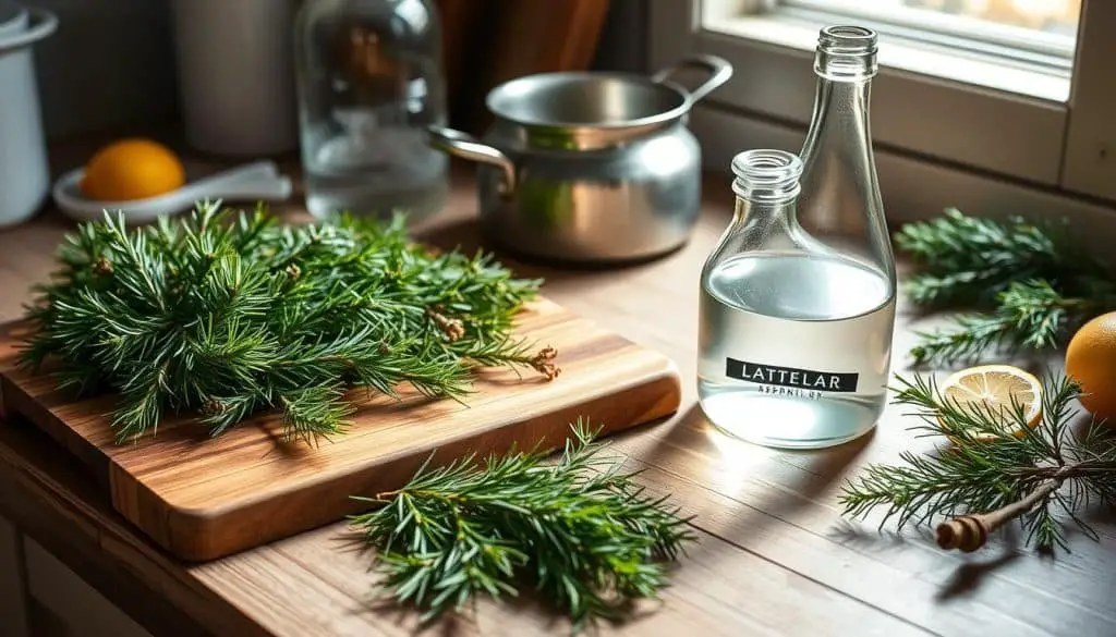 Preparation steps for Pine Needle Spritz