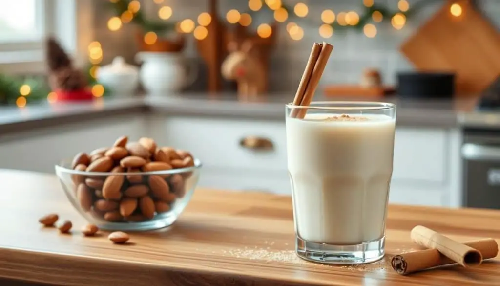 Prepare Almond Milk Nog Mocktail