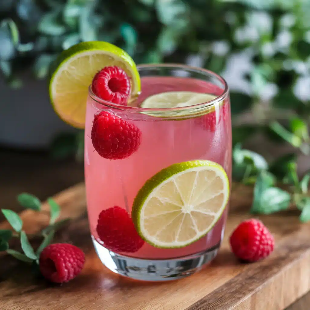 Raspberry Lime Fizz Mocktail