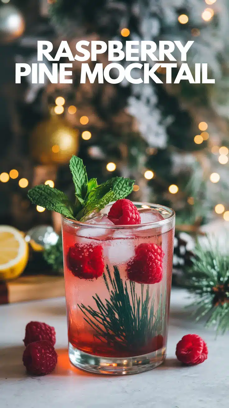 Raspberry Pine Mocktail