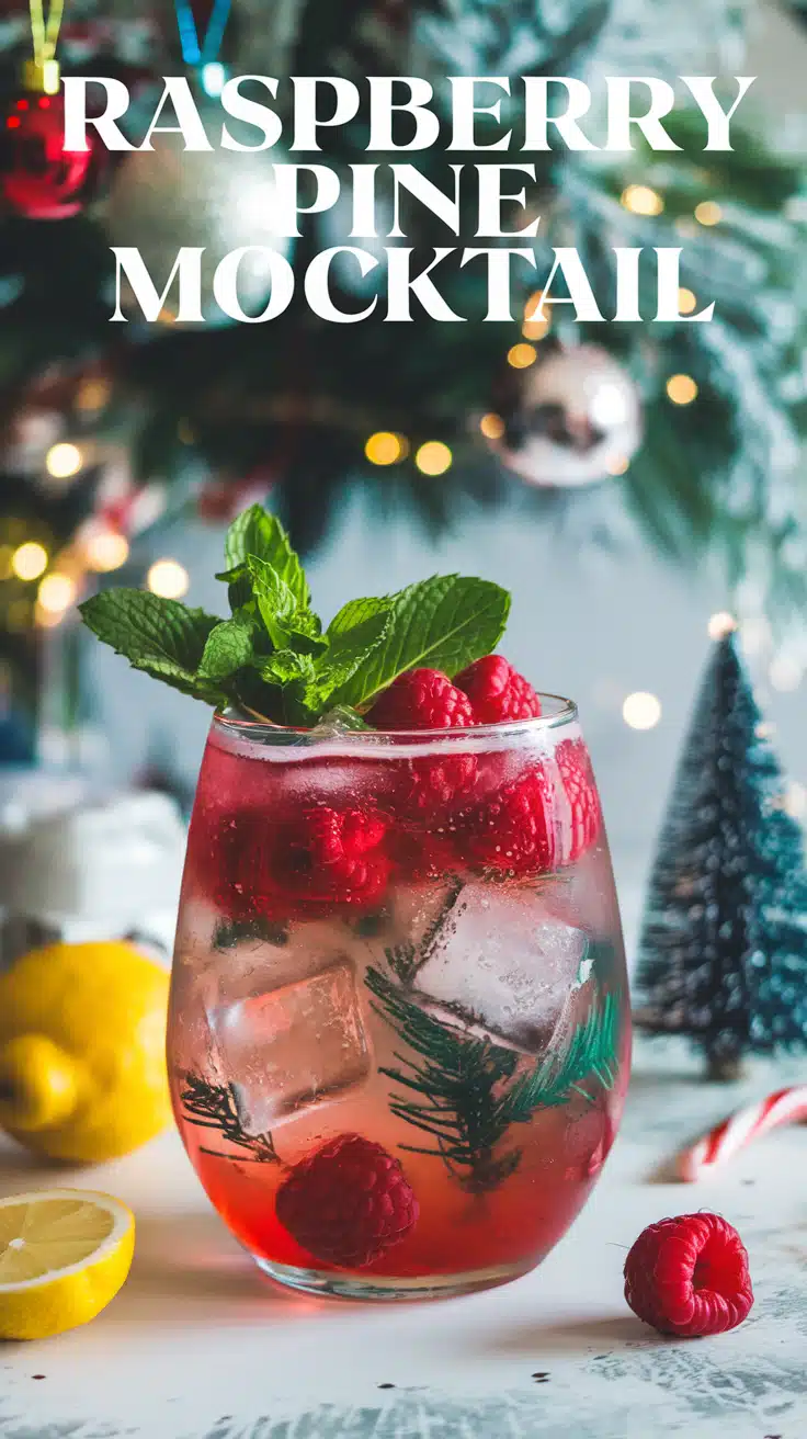 Raspberry Pine Mocktail