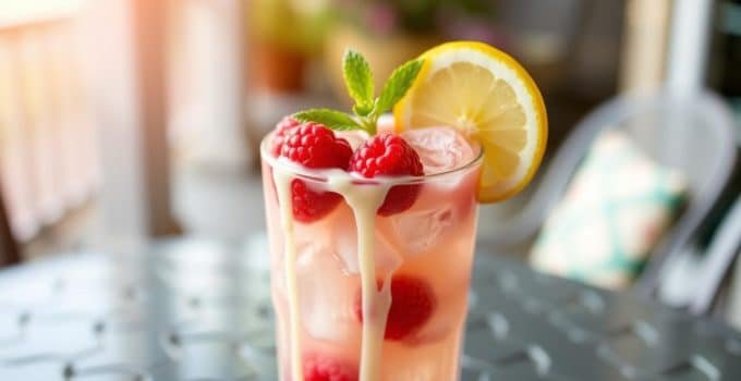 Raspberry White Chocolate Mocktail