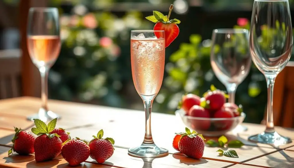 Refreshing Recipes for Strawberry Champagne Mocktail