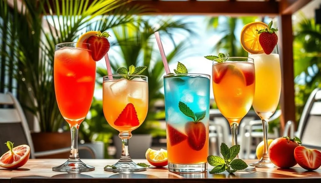 Refreshing drink options for summer beverages