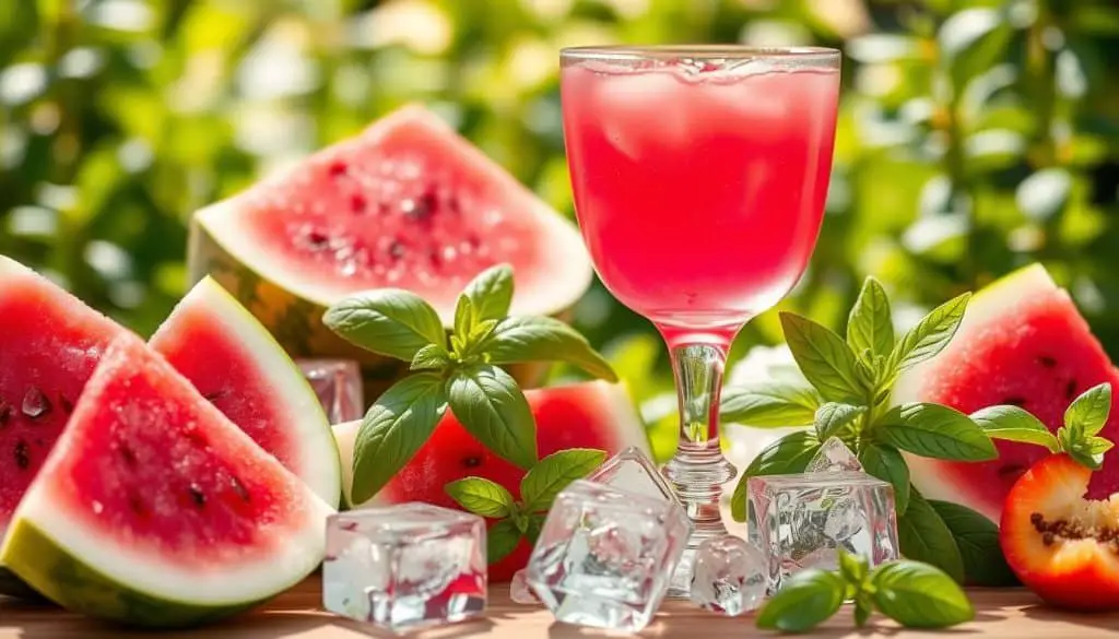 Refreshing summer drink ingredients