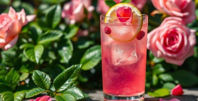 Rose Lemonade Mocktail