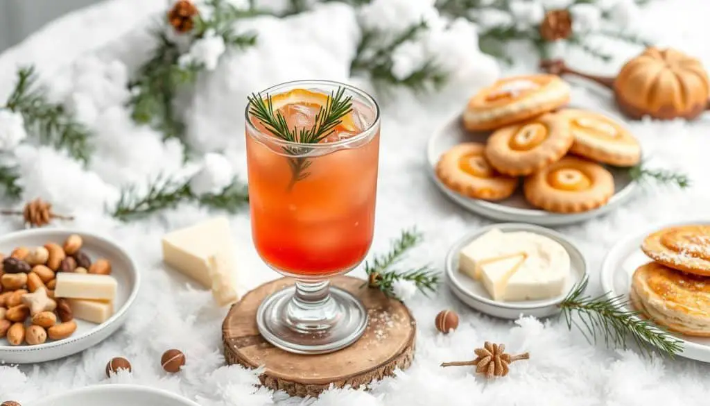 Snowy Pine Mocktail food pairings