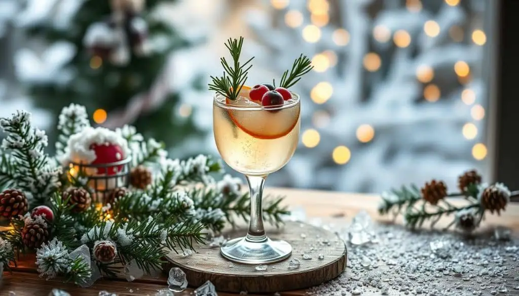Snowy Pine Mocktail winter celebrations