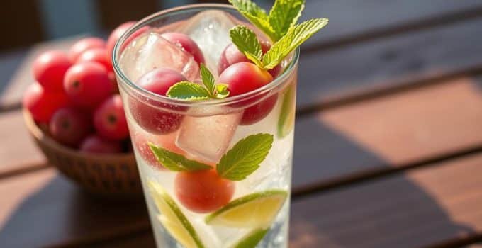 Sparkling Grape Mocktail