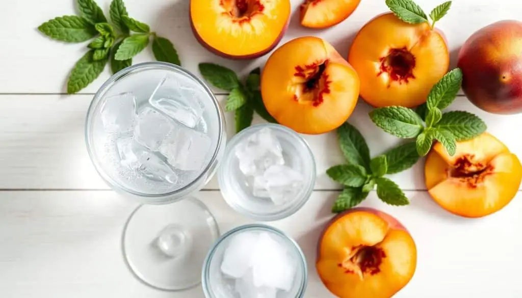 Sparkling Peach Mocktail Ingredients
