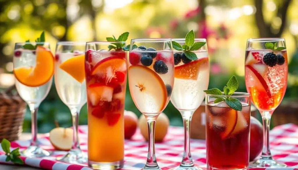 Sparkling Virgin Sangria variations