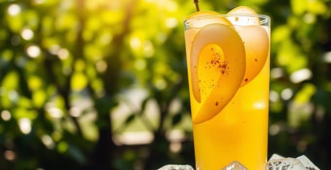 Spiced Pear Lemonade Mocktail