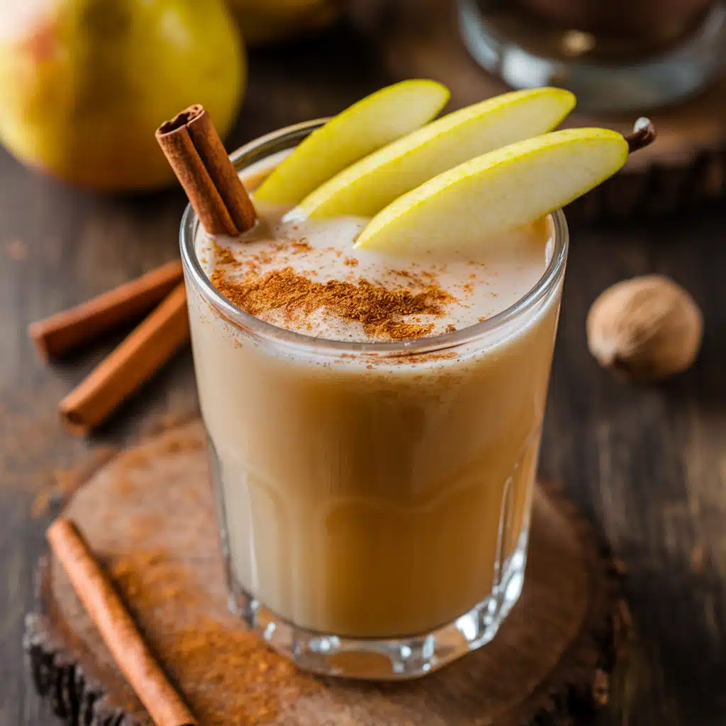 Spiced Pear Nog Mocktail