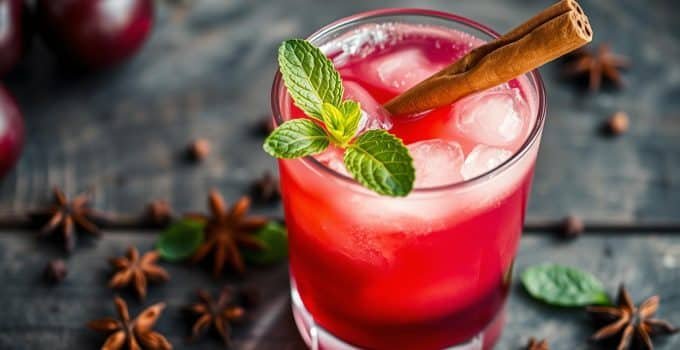 Spiced Plum Mocktail