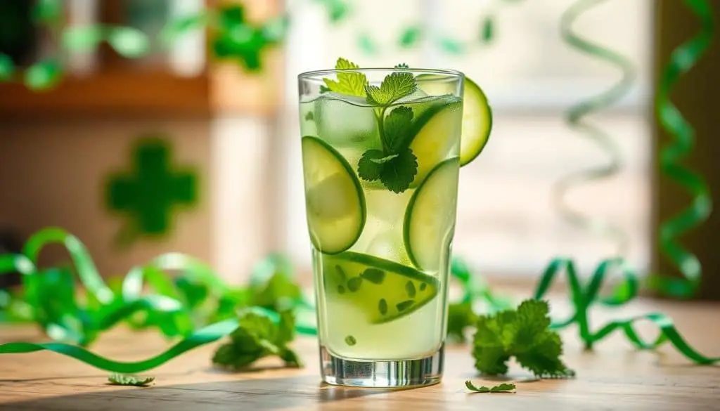 St. Patrick's Day festive green drink
