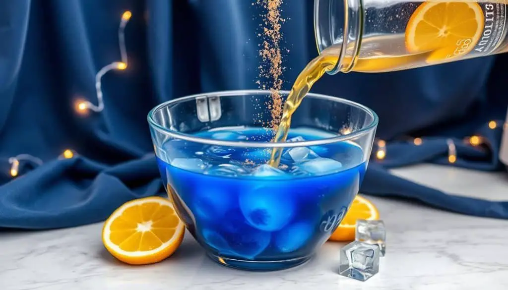 Starry Night Mocktail preparation