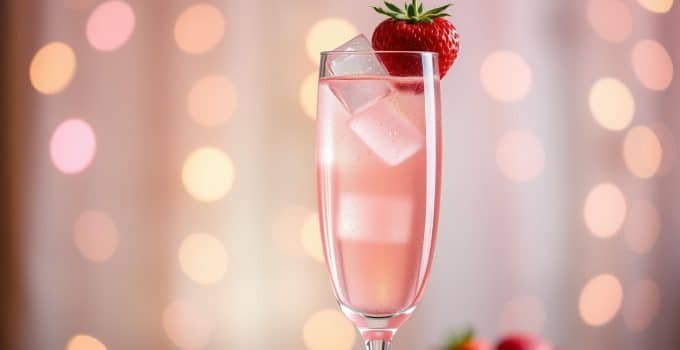 Strawberry Champagne Mocktail