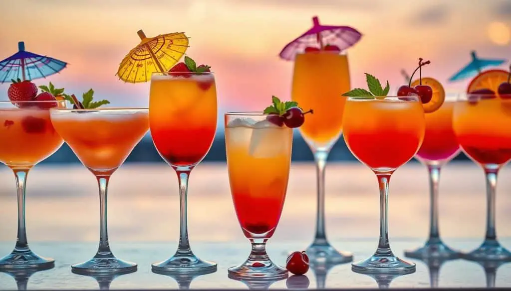 Sweetheart Sunrise mocktail variations