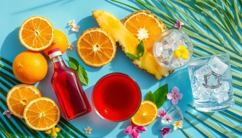 Tropical Sunrise Mocktail ingredients