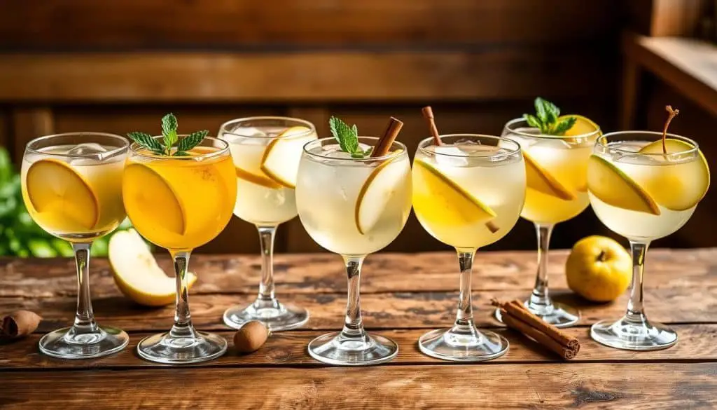 Variations of Ginger Pear Mocktail
