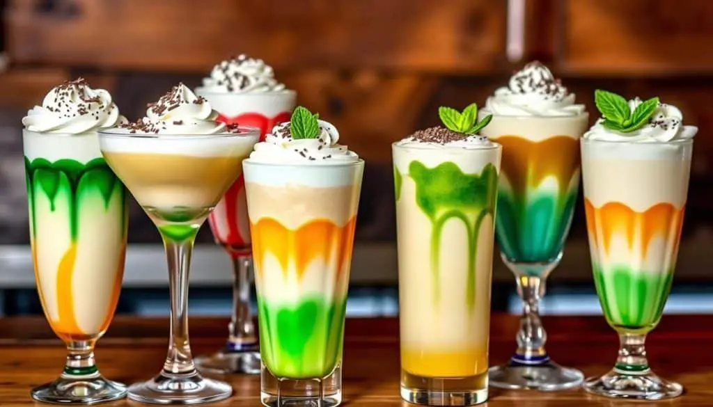 Variations of Irish Cream Mocktail