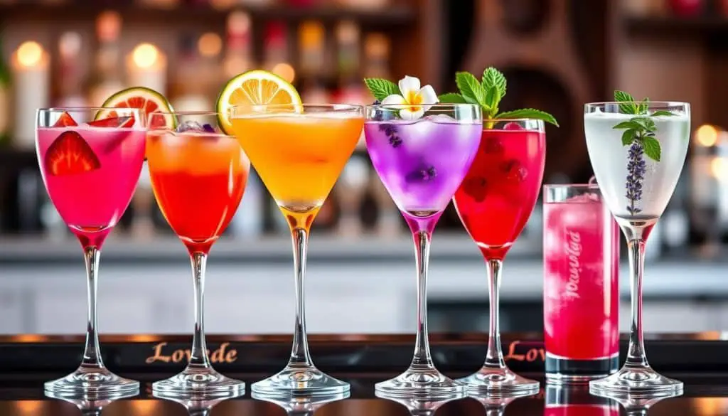 Variations of the Love Martini Mocktail
