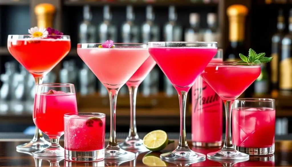 Variations of the Pink Velvet Mocktail