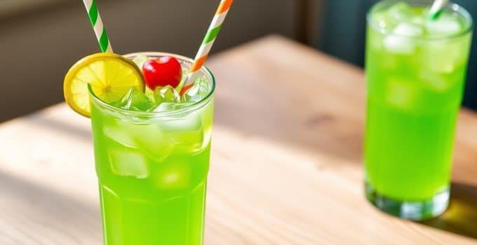 Virgin Midori Sour Mocktail
