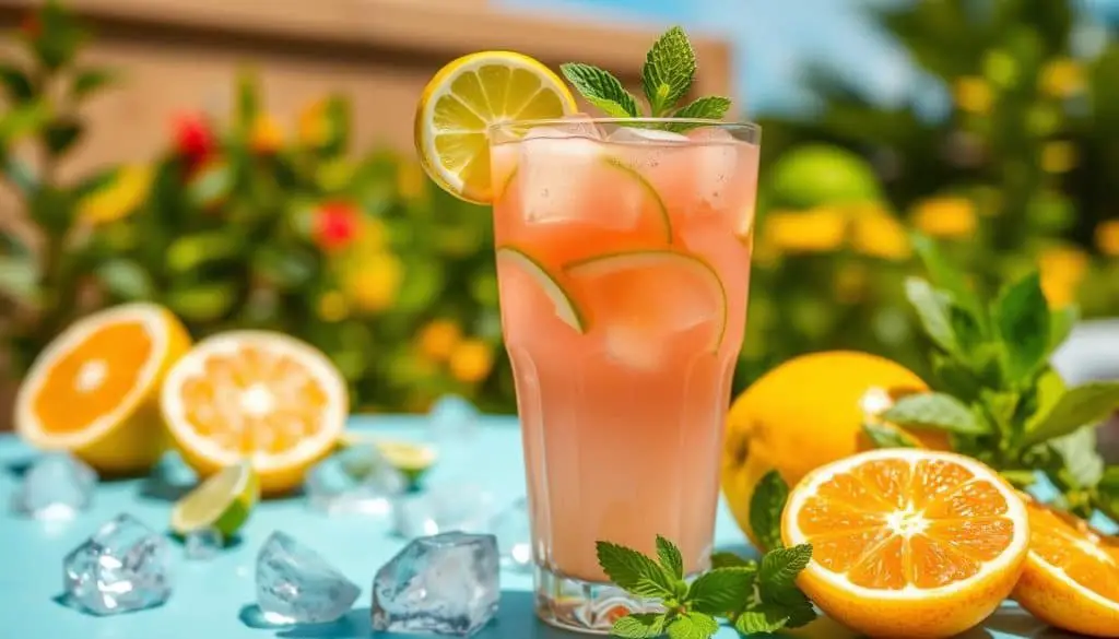 Virgin Paloma Mocktail refreshment for sunny days