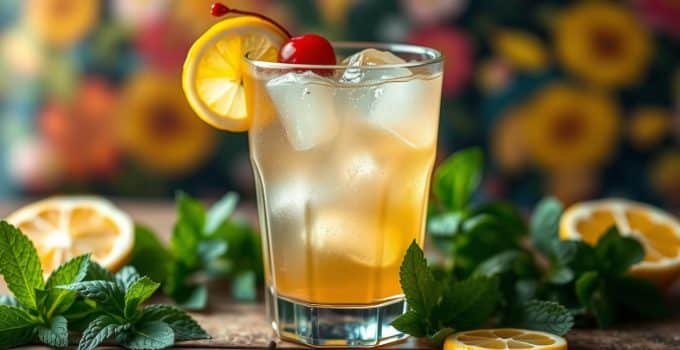 Virgin Whiskey Sour Mocktail