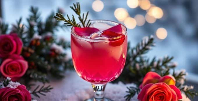 Winter Rose Mocktail