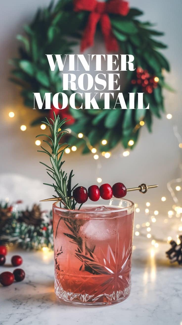 Winter Rose Mocktail