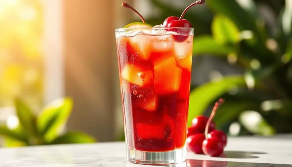 cherry soda mocktail