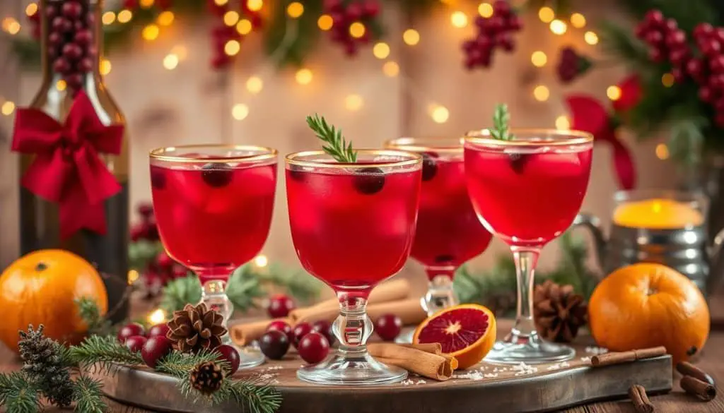 festive party drinks
