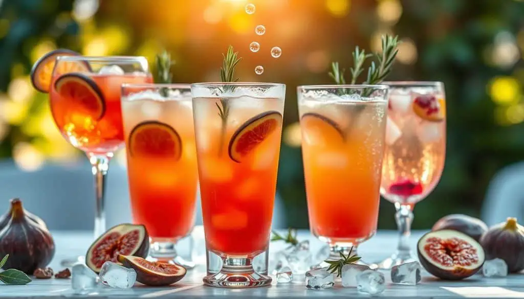 fizzy mocktails