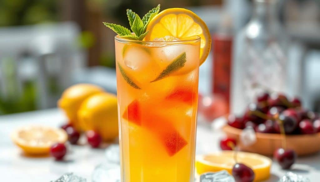 flavor profile of Virgin Tom Collins mocktail