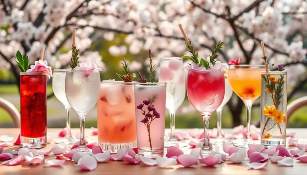 floral drinks for spring