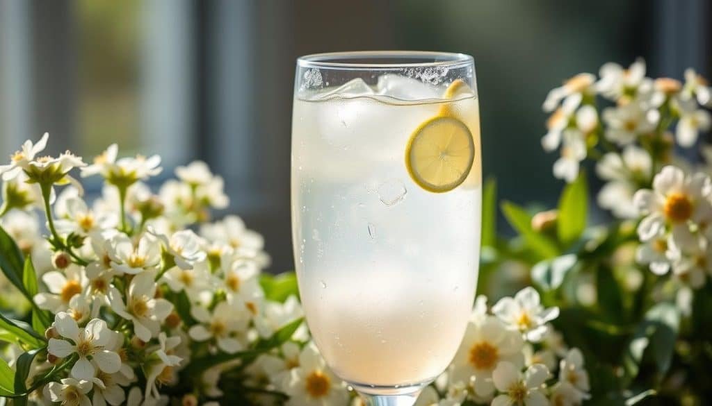floral flavor drinks with elderflower