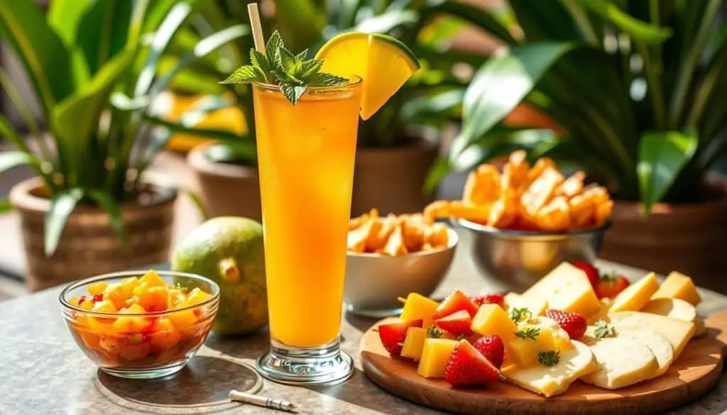 food pairing for mocktails