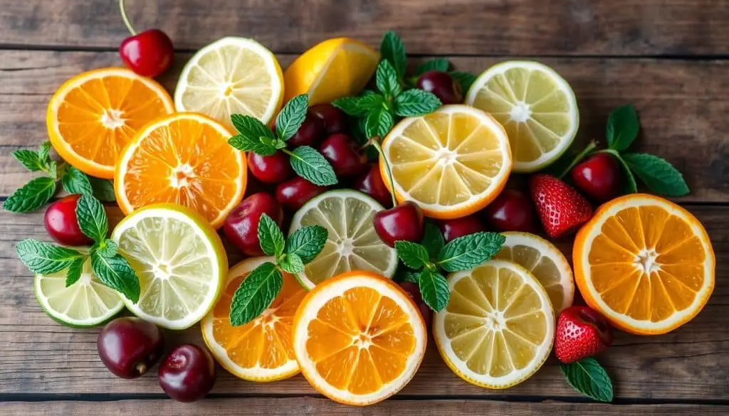 fruits for sangria mocktail