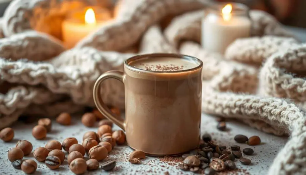 hazelnut flavors in cozy beverages
