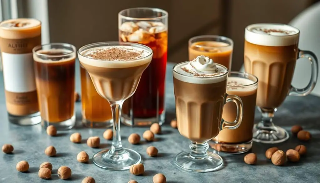 hazelnut flavors in non-alcoholic beverages
