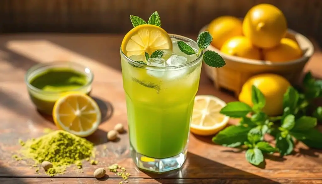 health benefits of Matcha Mint Lemonade mocktail