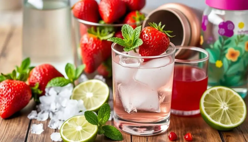 ingredients for Heartbreaker Mocktail