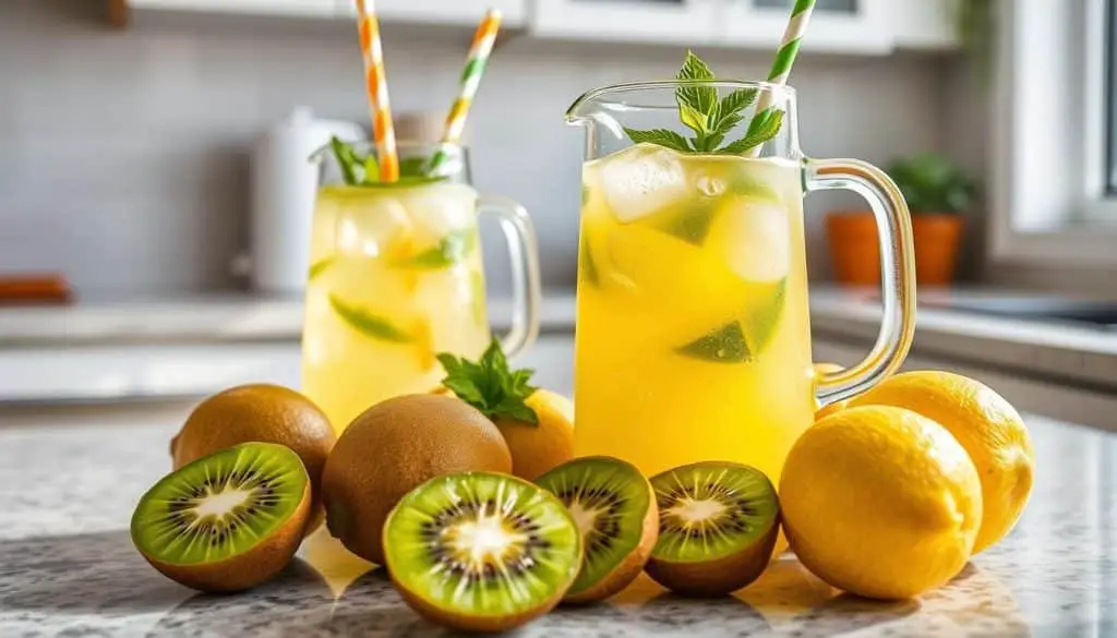 kiwi lemonade preparation