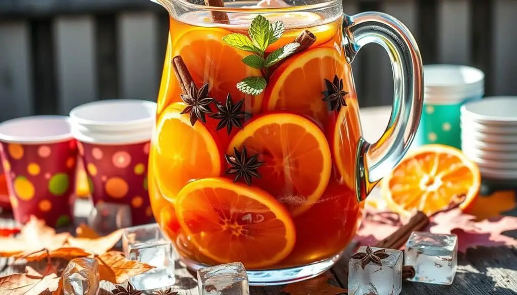 large batch apple cider punch mocktail