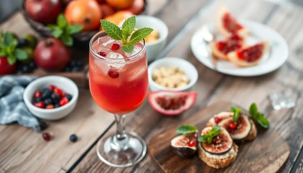 mocktail food pairings