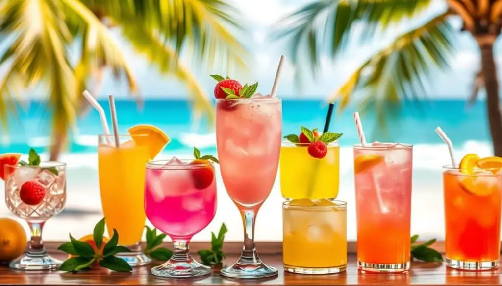 non-alcoholic beverages and mocktails